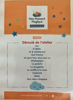 Déroulé d’un atelier Mon Moment Magique